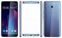 HTC U11+ Amazing Silver Front,Back And Side pictures