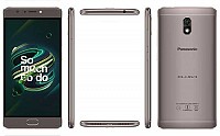 Panasonic Eluga Ray 700 Mocha Gold Front,Back And Side pictures