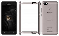 Panasonic Eluga A4 Mocha Gold Front,Back And Side pictures