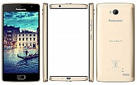 Panasonic Eluga Tapp Champagne Gold Front,Back And Side pictures