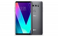 LG V30S ThinQ Platinum Gray Front And Back pictures
