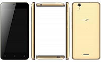 Gionee P5 Mini Gold Front,Back And Side pictures