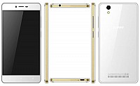Gionee F103 Pearl White Front,Back And Side pictures