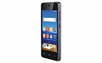Gionee Pioneer P2M Grey Front And Side pictures