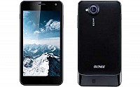 Gionee Dream D1 Black Front And Back pictures