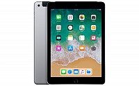 Apple iPad (2018) Wi-Fi + Cellular Dark Grey Front And Back pictures