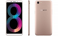 Oppo A83 Champagne Gold Front,Back And Side pictures
