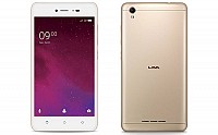 Lava Z60 Gold Front And Back pictures