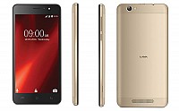 Lava X28 Black-Gold Front,Back And Side pictures