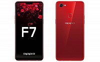 Oppo F7 Red Front And Back pictures