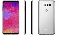 LG V30 Plus Cloud Silver Front,Back And Side pictures