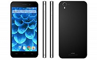 Lava Iris Atom 3 Black Front,Back And Side pictures
