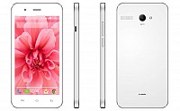 Lava Iris Atom 2 White Front,Back And Side pictures