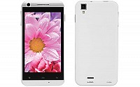 Lava Iris 404e White Front,Back And Side pictures
