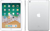 Apple iPad (2018) Wi-Fi + Cellular Silver Front,Back And Side pictures