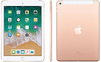 Apple iPad (2018) Wi-Fi + Cellular Gold Front,Back And Side pictures