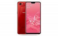 Oppo A3 Red Front And Back pictures