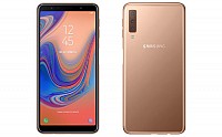 Samsung Galaxy A7 (2018) Front and Back pictures