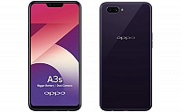 Oppo A3s Front, Side and Back pictures