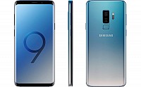 Samsung Galaxy S9 Plus Coral Blue Front, Back And Side pictures