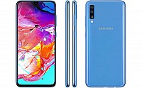 Samsung Galaxy A70 Front, Side and Back pictures
