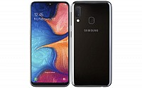 Samsung Galaxy A20e Front and Back pictures