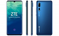 Zte Axon 10 Pro Front, Side and Back pictures