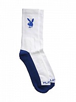 Playboy Men White Blue Socks
