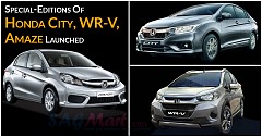 Special-Editions Of Honda City, WR-V, Amaze Launched