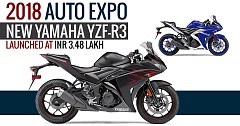 2018 Auto Expo: New Yamaha YZF-R3 Launched at INR 3.48 Lakh