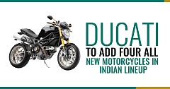 Ducati To Add Four All-New Motorcycles in Indian Lineup