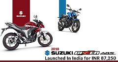 2018 Suzuki Gixxer ABS Launched In India for INR 87,250