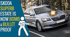 Skoda Superb Estate Is Now Bomb and Bullet Proof