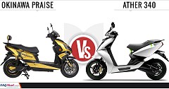 Ather 340 and Okinawa Praise: Scooter Comparison