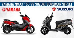Suzuki Burgman Street vs Yamaha NMax 155-Rivals Comparison
