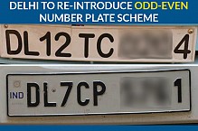 Delhi To Re-Introduce Odd-Even Number Plate Scheme