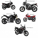 All Honda Bikes available in India