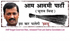 AAP forgot Common Man, released First Lok Sabha Candidate List