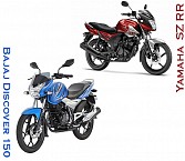 Bajaj Discover 150F and 150S Vs Honda Stunner Vs Yamaha SZ-S