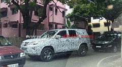 2016 Toyota Fortuner Spotted Executing Tests in India
