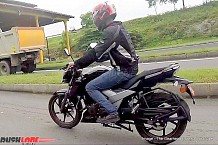 New TVS Apache 160 Spied Testing For the First Time Ever in India