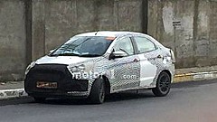 Facelifted Ford Aspire Spied Testing