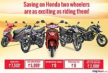 Heavy Discounts and Cashback on Honda Two Wheelers