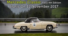 Mercedes Classic Rally 4th Edition Starts On 12 November 2017