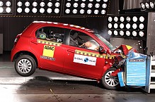 India Made Toyota Etios Scores Four Star Ratings in NCAP Crash Test