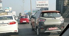 Mahindra KUV100 Electric Spotted Testing in India