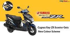 Yamaha Cygnus Ray-ZR Scooter Gets New Colour Scheme