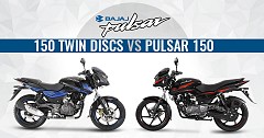 Difference Between Bajaj Pulsar 150 vs 2018 Bajaj Pulsar 150 Twin Discs