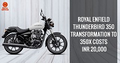 Royal Enfield Thunderbird 350 Transformation to 350X Costs INR 20,000