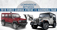 Comparison Between 2018 Force Gurkha Xtreme And Mahindra Thar